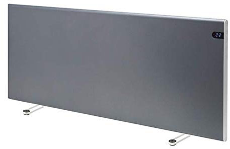 Adax Neo Portable Electric Panel Heater/Convector Radiator, Modern, Lava Grey (400W)