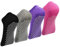 Yoga Socken Anti-Rutsch Socken - 4 Paar Pilate Trampolin Ballett Socken for Damen Herren Schwarz*4 41-43