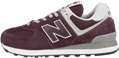 New Balance Damen 574 Sneaker, burgunderfarben, 37.5 EU