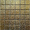 Mosaico in ceramica Medio tinta unita oro martellato