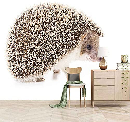 FVGKYS Tapeten Benutzerdefinierte 3D Fototapete Wandbild Wandtattoo Tier Igel Selbstklebend Tapeten Große Wandbilder Wohnzimmer Sofa Schlafzimmer Hintergrund Wandbild 400x280cm