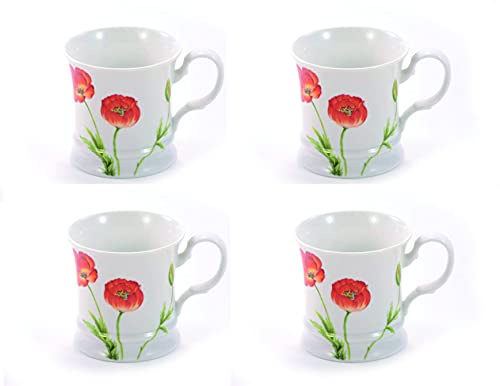 Cha Cult 4 X Becher Poppy Porzellan 0,3 l = 4 Becher
