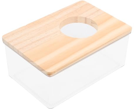 VILLCASE Hasenanzug Toilette Acryl Hamster Sand Bad Box- Montieren von Hamster Dusche& Graben Sand Hamster Hideout Sand Bad Container für Rennil Tier Hamster Sandbad