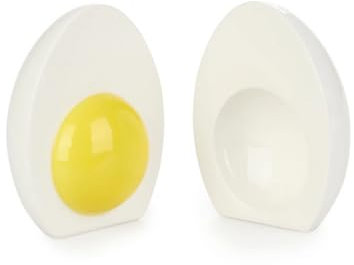 Balvi Set Sal & Pimienta Uovo L Color Blanco En Forma de Huevo Porcelana
