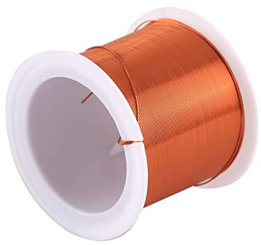 0,4 mm x 15 m Spule, Magnetdraht, emaillierter Kupferdraht, emaillierter Magnetwicklungsdraht, 1 Spule, natürliche Temperaturbewertung, weit verbreitet für Transformatoren, Induktivitäten