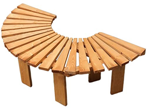 Holzbank Garten Klein Ohne Lehne Gartenbank Holz Parkbank, Massive Holzbank Bis 250kg Belastbar, Gartenmöbel Sitzbank für Garten, Terrasse, Balkon, 120x40x40cm(D)