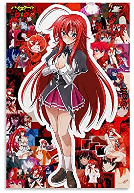 Anime Poster Highschool Dxd Poster Poster Dekorative Malerei Leinwand Wandkunst Wohnzimmer Poster Schlafzimmer Malerei 20 x 30 cm