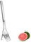 hocadon Melonen Messer, Wassermelonen Schneider Gabel 2 in 1, Wassermelone Schneidewerkzeug Obstschneider Melone für Schneiden Wassermelone, Papaya, Drachenfrucht