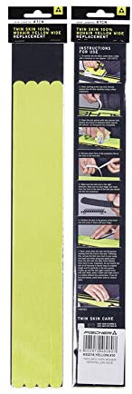 Fischer Twin Skin Ersatz-Ski-Skins, breit, neongelb, 370 mm