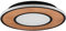 Trio Leuchten LED Deckenleuchte Deacon 626610232, Metall Schwarz matt, Holz, inkl. 37 Watt LED, Switch Dimmer