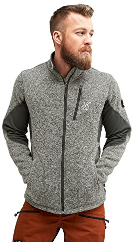 RevolutionRace Fusion Fleece da Uomo, Giacca in Pile Ottima per le Escursioni e le Avventure All'aria Aperta, Anthracite, M
