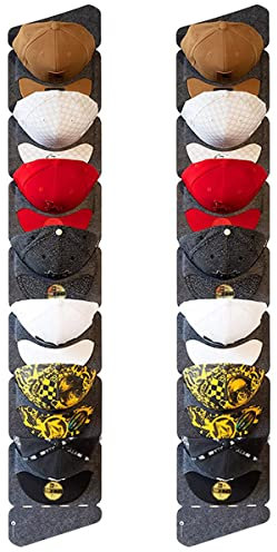 Hopbucan 2 Wall Baseball Hat Storage Bags Cap Storage Organizer Bags