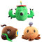 Laruokivi Juego de 3 juguetes de peluche de cactus, cañón de coco y mina de patatas, plantas y frutas, suave, regalo