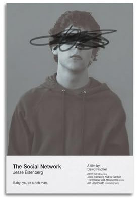 Krem Jesse Eisenberg Zitat Poster Wandkunst Leinwand Geschenk für Freund Schlafzimmer Wohnzimmer Dekor Moderne Ästhetik 20 x 30 cm Unrahmen-Stil