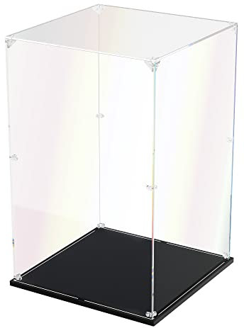 DOFOPO Acryl Vitrine Schaukasten für Actionfiguren Spielzeug Staubdichte Transparenter Display Box für Modellauto Sammlerstücke 25 x 25 x 40 cm
