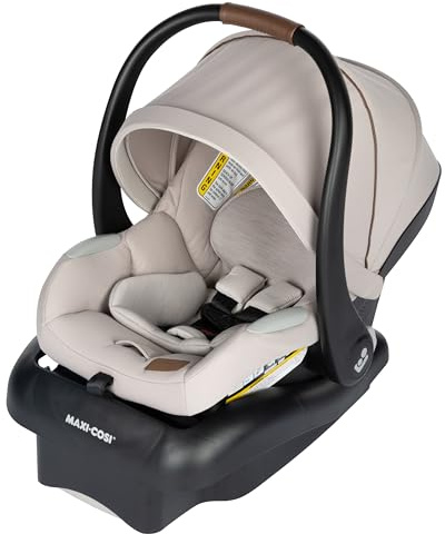 Maxi-Cosi Mico Luxe Infant Car Seat with Base, Rear Facing Car Seat for Babies, Baby Carseat 4-30 lbs, Baby Car Seats, Infant Car Seats, New Hope Tan