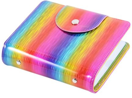 Housoutil Soporte para Placas de Estampación de Uñas Organizador de 20 Ranuras Bolsa de Almacenamiento para Plantillas de Impresión de Uñas Estuche para Placas de Estampado Funda para Tarjetas