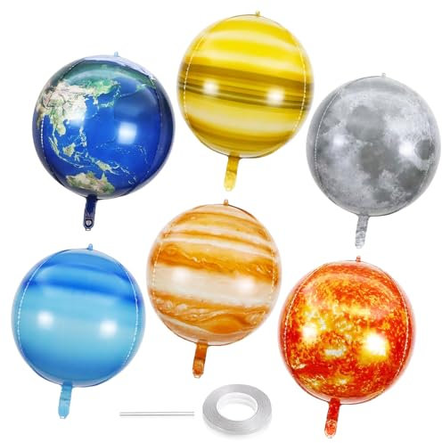 Weltraum Kindergeburtstag Planeten Mobile Ballon Weltraum Deko Planeten Deko Weltall Kindergeburtstag 4D Ballons Weltraum Sonne Venus Erde Mond Mars Jupiter Saturn Uranus Neptun (6)