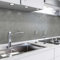danario Küchenrückwand selbstklebend - 3D-Optik - Spritzschutz Küche - versteifte PET Folie - 0,75 mm - Beton dunkel - 80cm x 500cm