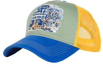 King Kerosin Herren Trucker Cap Mesh Cap Kappe Kahuna Tiki Hawaii Tropical 50S Artwork Rockabilly Vintage Retro Killer Kahuna