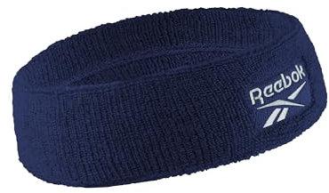 1 x Unisex-Stirnband, 5,7 cm breit, mit Stay Dry-Technologie, Frottee-Band, feuchtigkeitsableitendes Gewebe, hochwertiges Fitness-Haar-Accessoire für aktiven Komfort Reebok