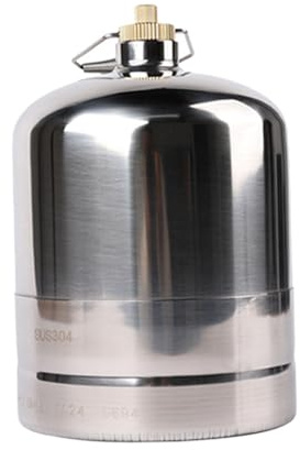MERIGLARE Camping Gaskartusche, Leere Und Wiederbefüllbare Gasflasche, Gaskartusche für Outdoor Aktivitäten Wie Angeln, Camping Und Grillen, 1.35 l