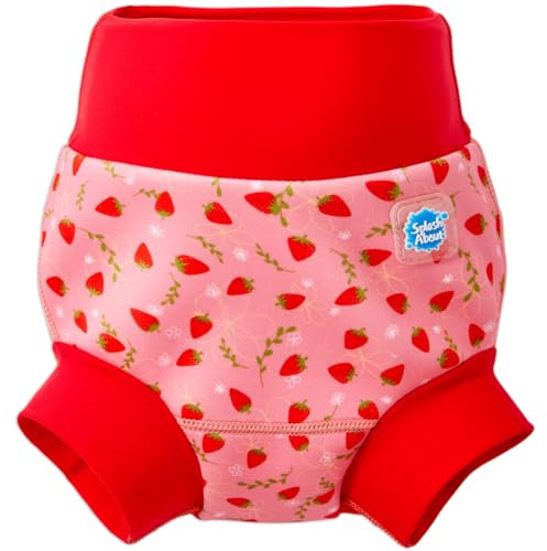 Splash About Happy Nappy Schwimmwindel, Strawberry Field, 6-12 monate