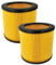 vhbw 2x Patronenfilter kompatibel mit Parkside PNTS 30/7 E, PNTS 30/8 Absauganlage - HEPA Ersatz-Filter, 18,2 x 16,7 cm