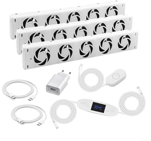 Heizkörper Ventilator, Heizungsventilator Bei Unzureichender Heizung Und Heizkörpern Heizkamin Lüftung Heizverstärker Sparen Sie 12 Bis 100 CFM An Energie- Und Heizkosten(Trio set)