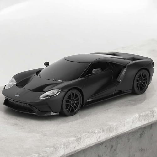 RC ferngesteuertes Auto im offiziell lizenzierten Design, Kompatibel mit Ford GT, Modell-Maßstab 1:24 mit 2.4GHz Edition, Lizenz-Fahrzeug mit LED-Beleuchtung, Spielzeug Car für Kinder und Erwachsene