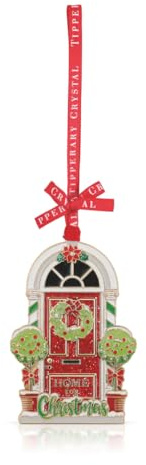 Tipperary Crystal Luxury Sparkle Christmas Hanging Decoration - Home For Christmas Design in Star Gift Box - Perfect for Holiday Décor & Gifting