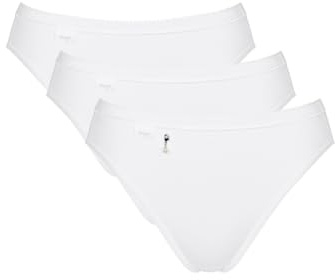 Sloggi Basic+ Pearl Tai 3 Pack Briefs White Pearl White M - 12