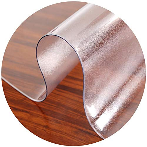 Durchsichtige PVC-Bürostuhlmatte für harte Böden, rutschfest, hohe Temperaturbeständigkeit, 60 x 130 cm, 2 mm dick