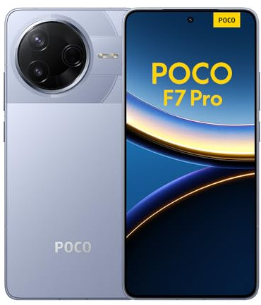 Xiaomi POCO F7 Pro Smartphone, 12+512, Blue, 6000mAh battery, 90W HyperCharge, HyperAI(No power adapter included)