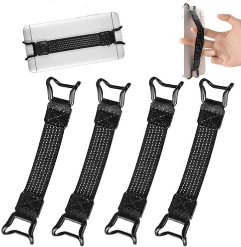JRYXDS Cinturino da Mano per Kindle Fire Tablet da 6-8 Tablet, Cinturino da Mano Versatile per eReader, ad Alta Elasticità, Leggero, 2 Pezzi, Nero (4)