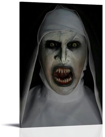 OREAUORN Poster auf Leinwand, Motiv The Nun (4), ästhetisches Vintage-Poster, dekoratives Gemälde für Wohnzimmer, Schlafzimmer, 60 x 90 cm, Rahmenstil