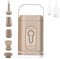 Luftmatratzenpumpe, tragbare elektrische Pumpe, wiederaufladbar mit Campinglicht, Schnellfüllpumpe, ideal für Luftmatratzen, Poolschwimmer, Isomatten, 8,5 x 5,0 x 5,0 cm
