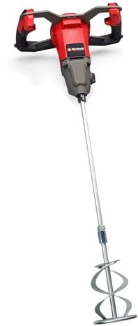 Einhell miscelatore per malte e vernici TP-MX 1700-2 CE (1700 W, attacco agitatore M14, elettronica del numero di giri, cambio a 2 velocità, Softstart, incl. Ø 120 mm agitatore e chiave fissa)