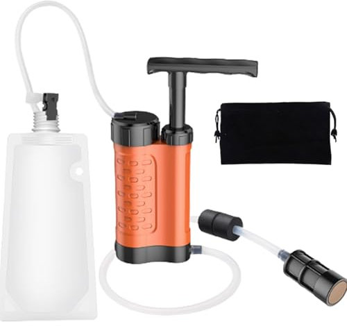 Système de filtration d'eau de survie - Filtre à eau portable - Système de purification de l'eau pour purificateur amélioré - Filtre à eau pour la randonnée, le camping