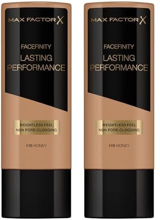 Max Factor Facefinity Lasting Performance Foundation 110 Honey, 35 ml (Packung mit 2)