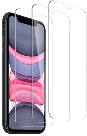 SUJASEN Schutzfolie für iPhone 11/ iPhone Xr, 3 Stück Gehärtetes Glas | HD Displayschutzfolie, Kratzfest, Anti-Bläschen, 9H Härte