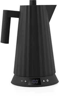 Alessi Bollitore elettrico plissettato da 1,7 l con controllo della temperatura,