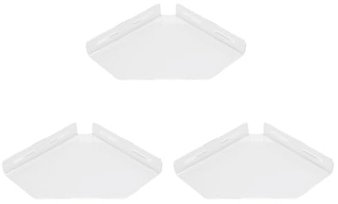 Yechiry Acryl -Eckregale, 3 Packwand Montierte Ecke Schwimmregal, Einfache Montagekleber Dusch Organizer für Wohnzimmer Schlafzimmer Badezimmer Küche Lagerung Aufbewahrung