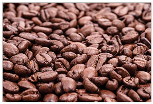Wallario Küchenrückwand selbstklebend 90 x 60 cm, Motiv: Frisch geröstete Kaffeebohnen | Spritzschutz abwischbar & pflegeleicht