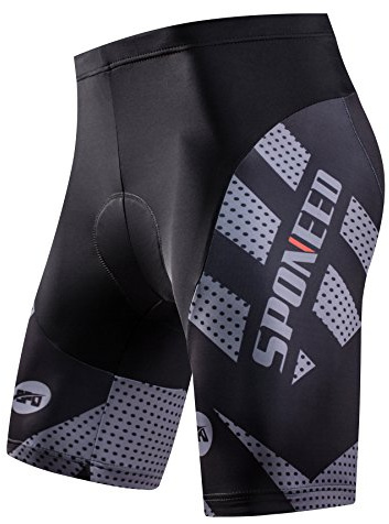 sponeed – Pantaloni da Ciclista Imbottiti Bicicletta Equitazione Pantaloni Bici Ciclismo Vestiti di Indossare Calze, Uomo, N-5923 C, Asia XL=US Large