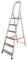 BTF - Escalera Plegable Aluminio 6 Peldaños Premium | Posición en Tijera hasta 3 Metros | Robusta + Estable + Ligera + Fabricada en Europa | 5,4kg | Escada | Certificada para tu Seguridad. BTF-TJL106