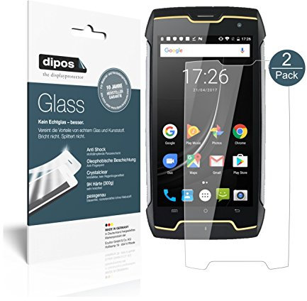 dipos I 2X Protector de Pantalla Compatible con Cubot King Kong Vidrio Flexible Cristal Proteccion 9H