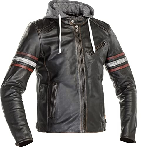 Richa 1TL2400-56 Toulon 2 Leather Motorcycle Jacket 46 Black Red