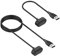 Simpeak Ladekabel Kompatibel für Fitbit Inspire/Inspire HR/Fitbit Ace 2 [2 Stück,100cm+31cm], USB Ersatz Ladegerät Kompatibel mit Fitbit Inspire HR - Schwarz