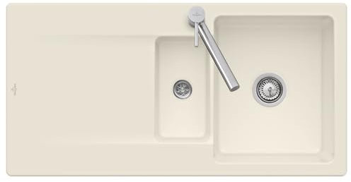 Villeroy & Boch Siluet 60 R - 3337 01 FU Ivory Keramikspüle Handbetätigung